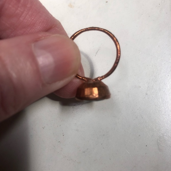 Raw natural emerald ring - Picture 3 of 4